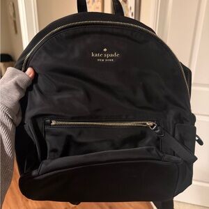 Kate Spade Black Backpack good condition
